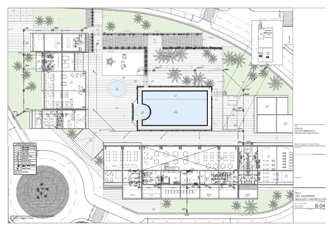 Diseño de IISS Desagüe y Ventilación para el Proyecto Conjunto Residencial B1 U.B. Club Paracas - 2023