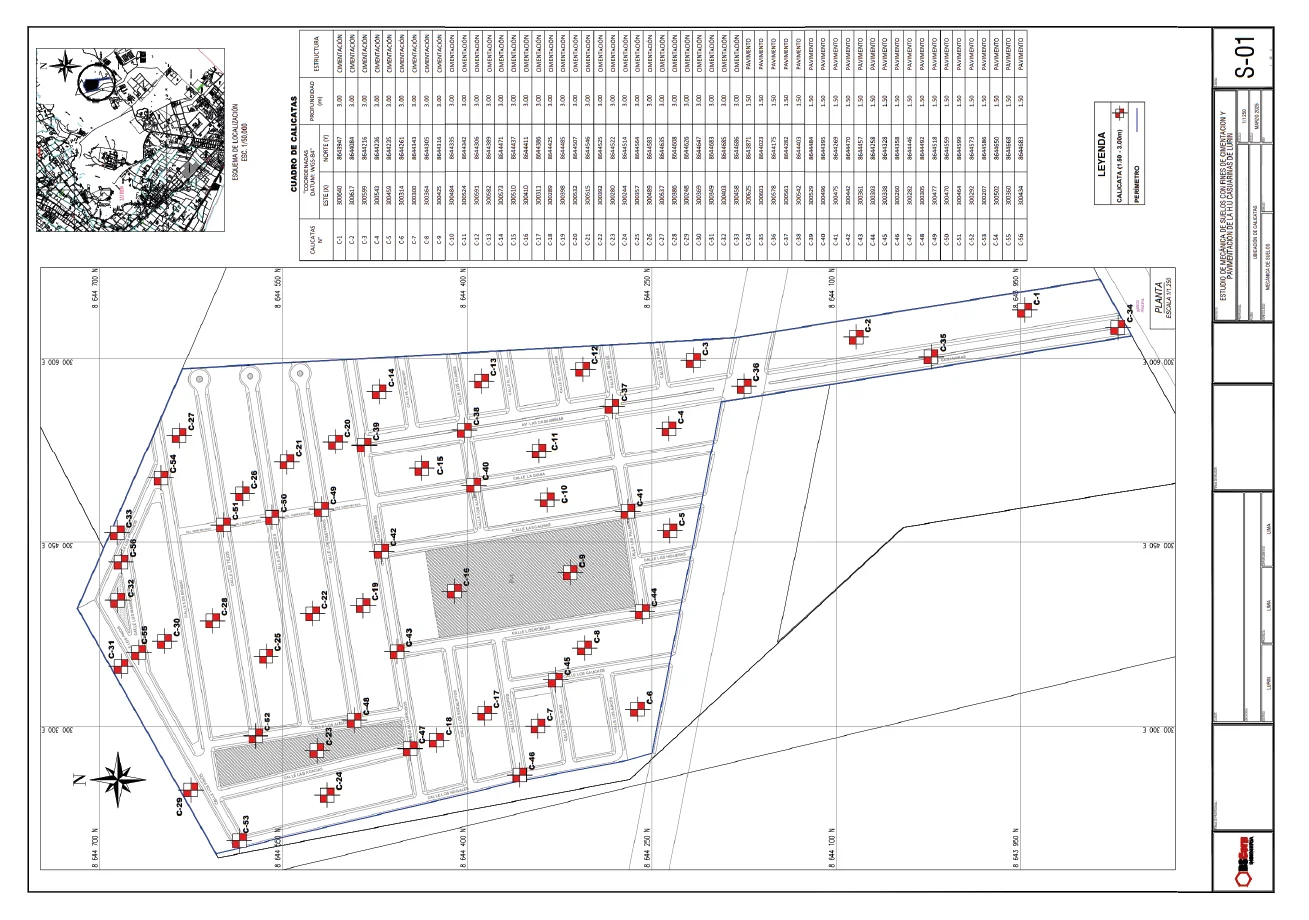 Estudio de Mecánica de Suelos con Fines de Cimentación y Pavimentación de la H.U. Casuarinas de Lurín