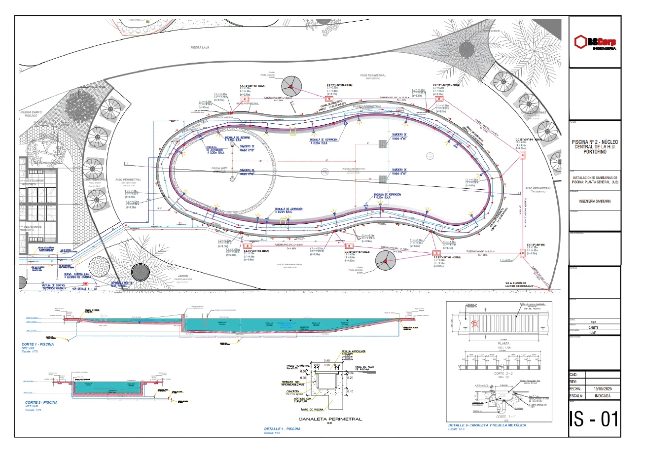 Diseño de Piscina Costa Morena
