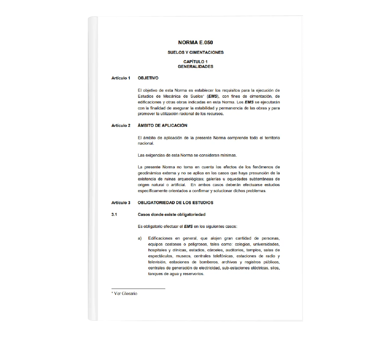 E.050 Suelos y Cimentaciones