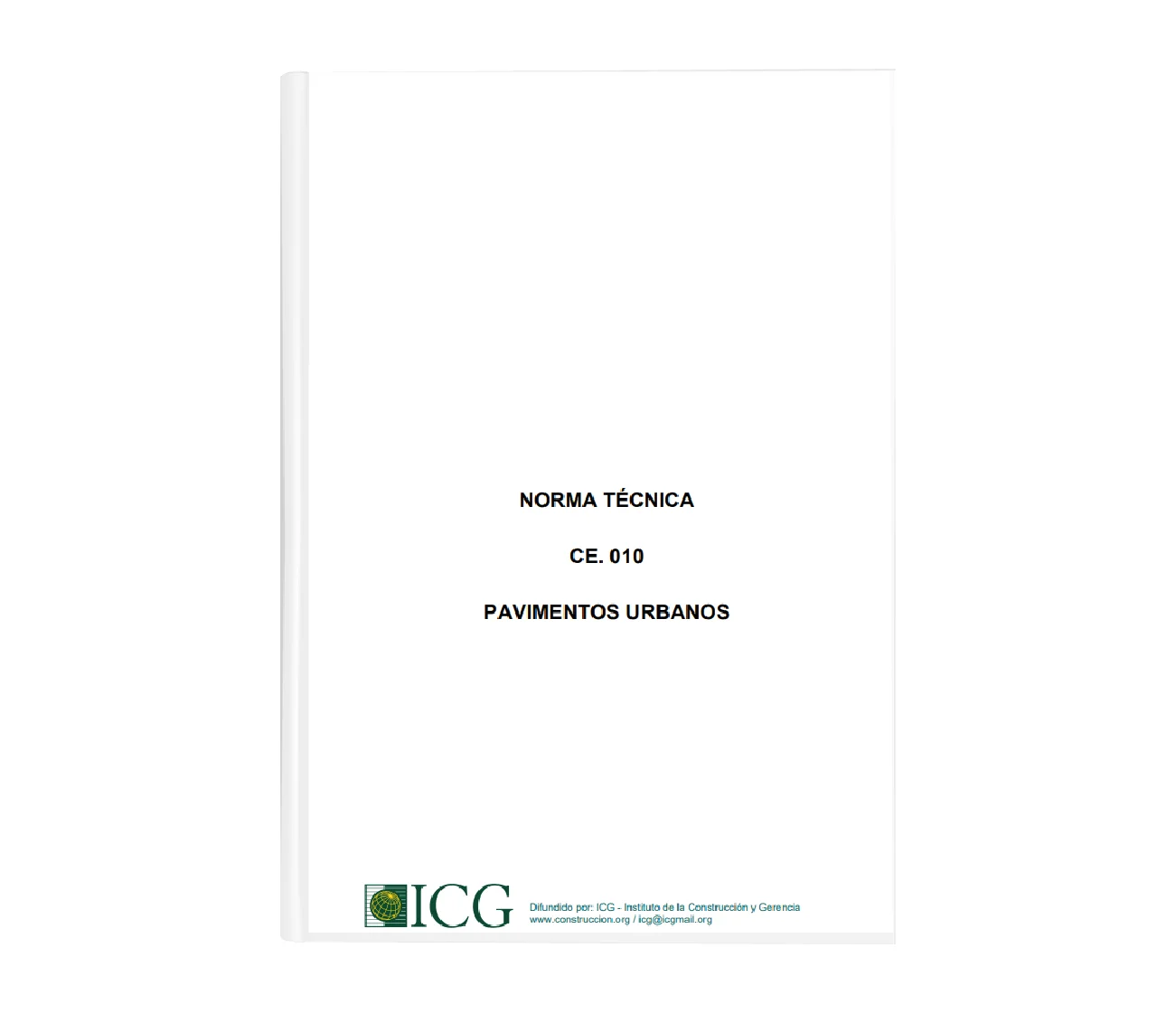 Normas Técnicas CE. 010 Pavimentos Urbanos